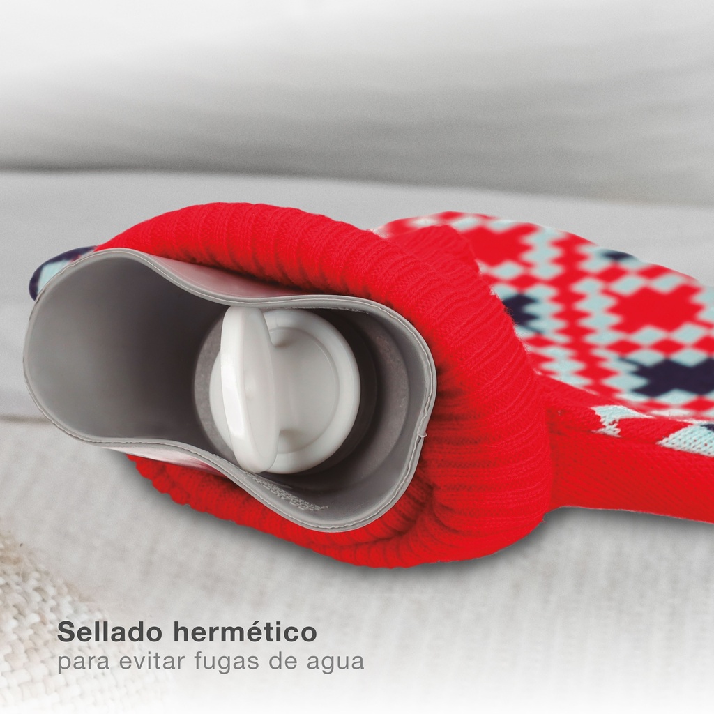 Bolsa de agua caliente 2L Rombo rojo