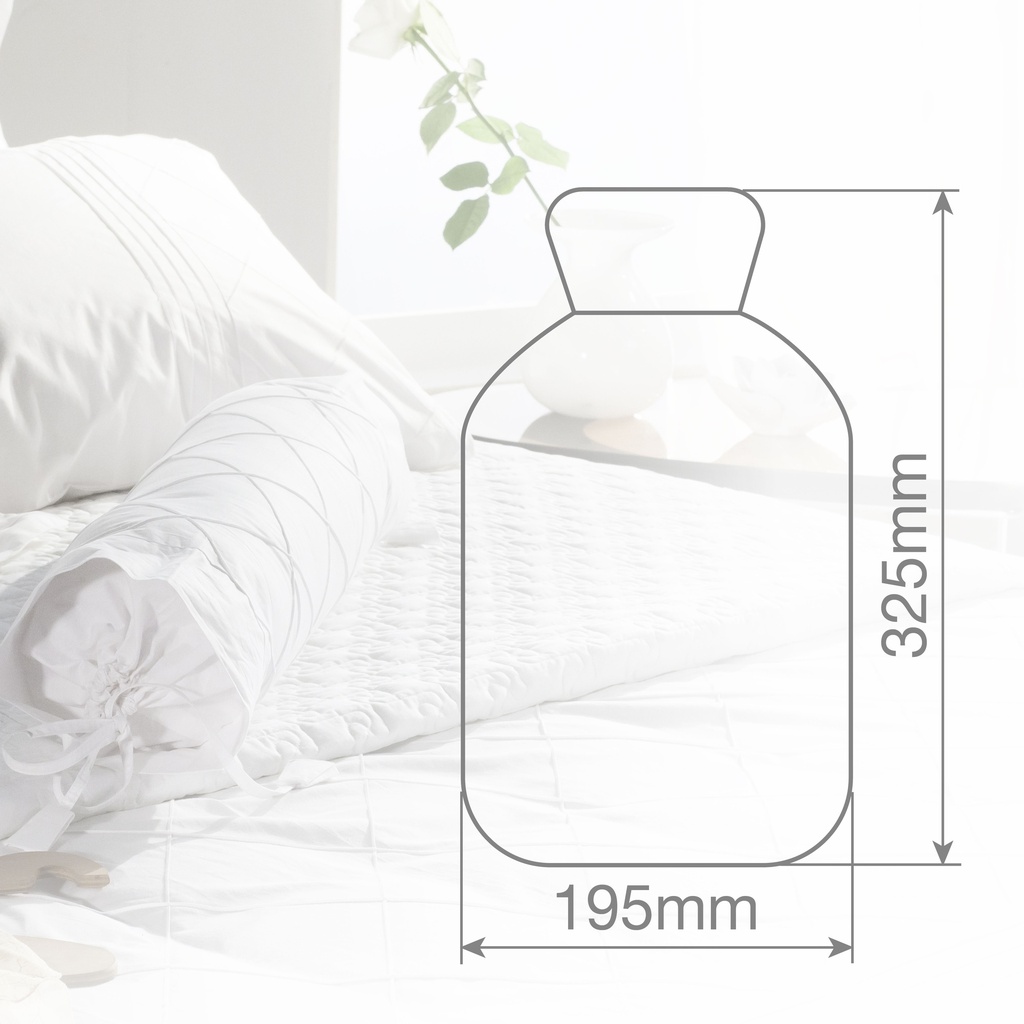 Bolsa de agua caliente 2L Rombo rojo