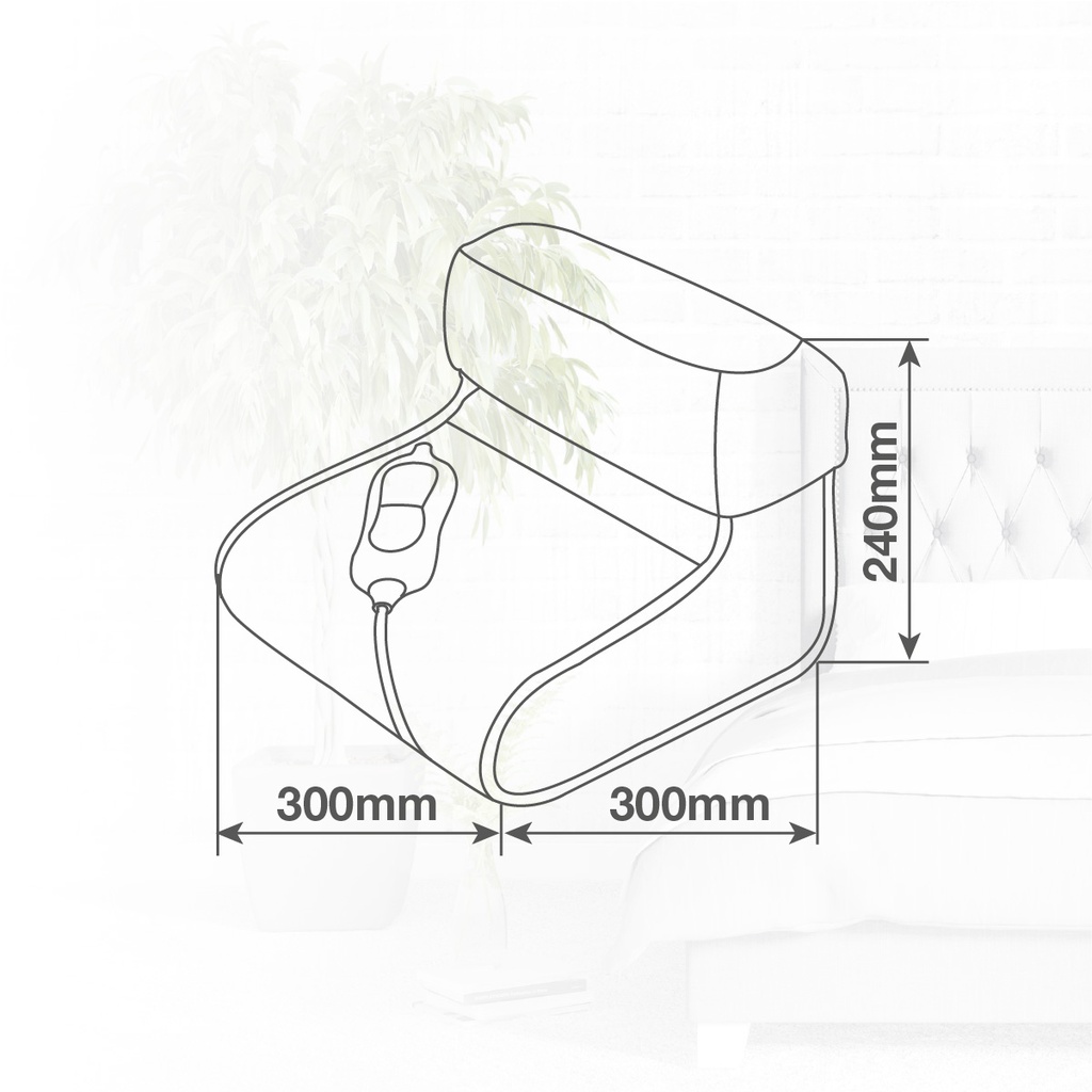 Calientapiés eléctrico 100W