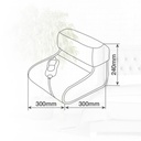 Calientapiés eléctrico 100W