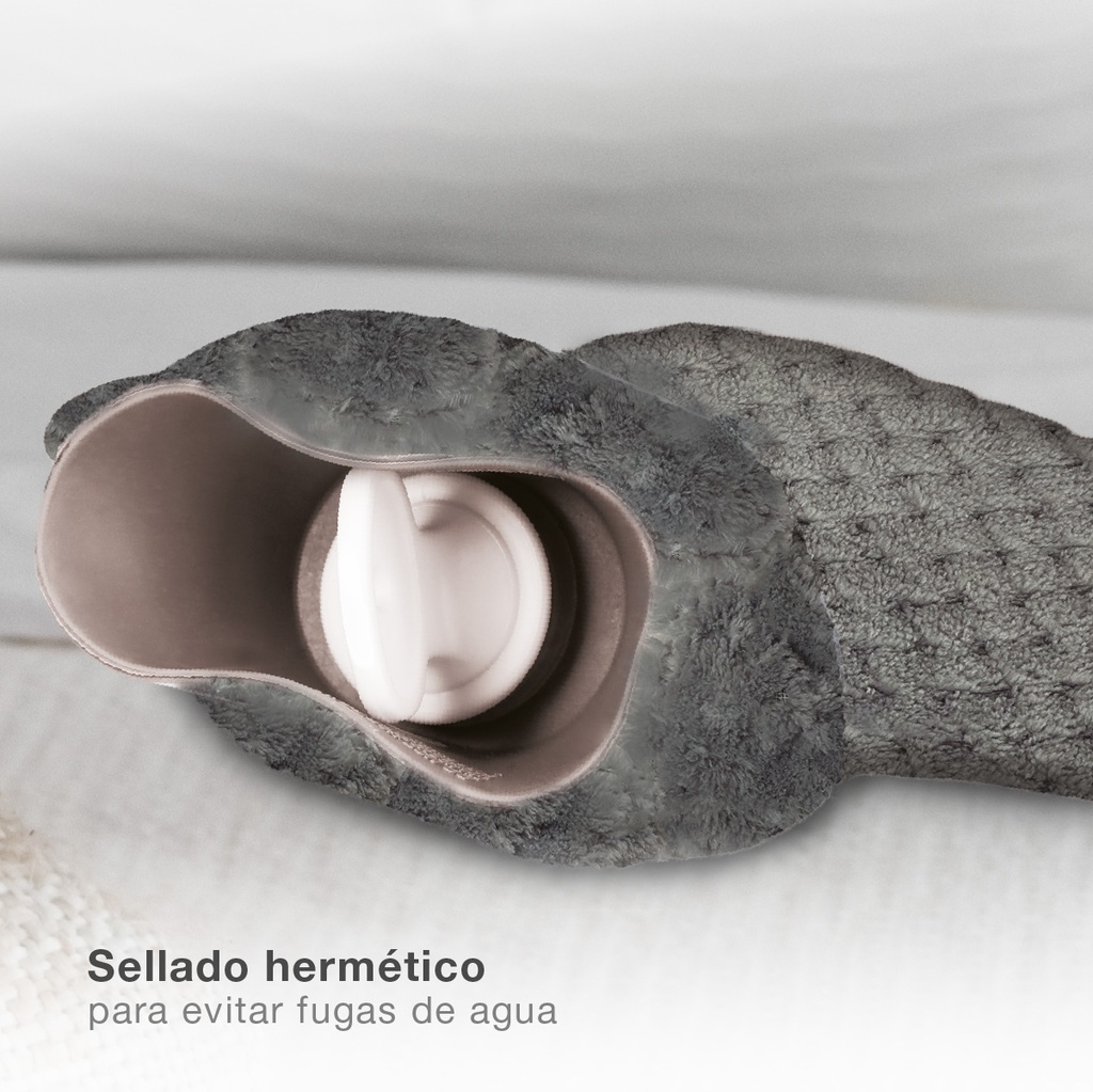 Bolsa de agua caliente 2L Gris