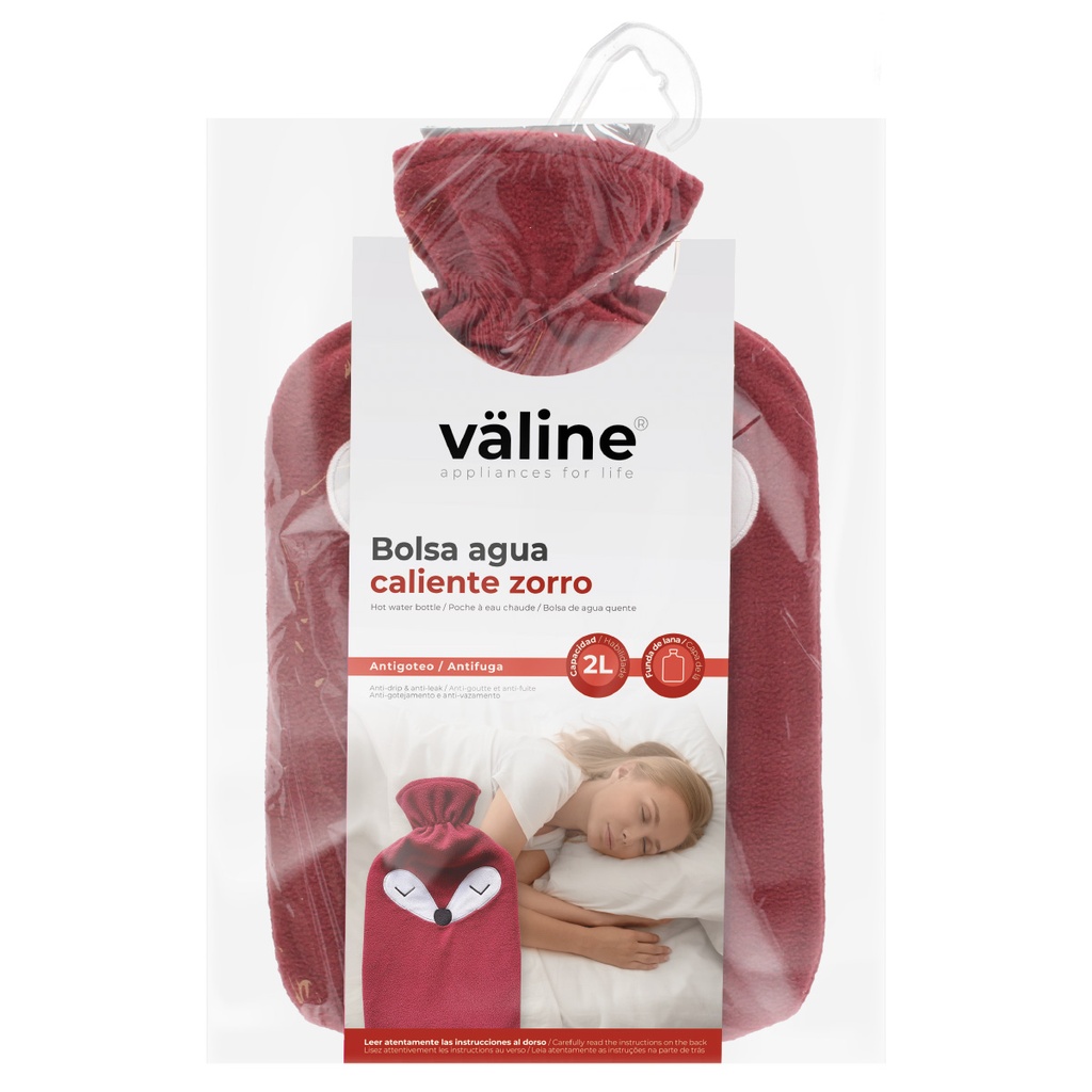 Bolsa de agua caliente 2L Zorro rojo