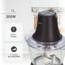 Picadora con recipiente de cristal Boali 1L 300W