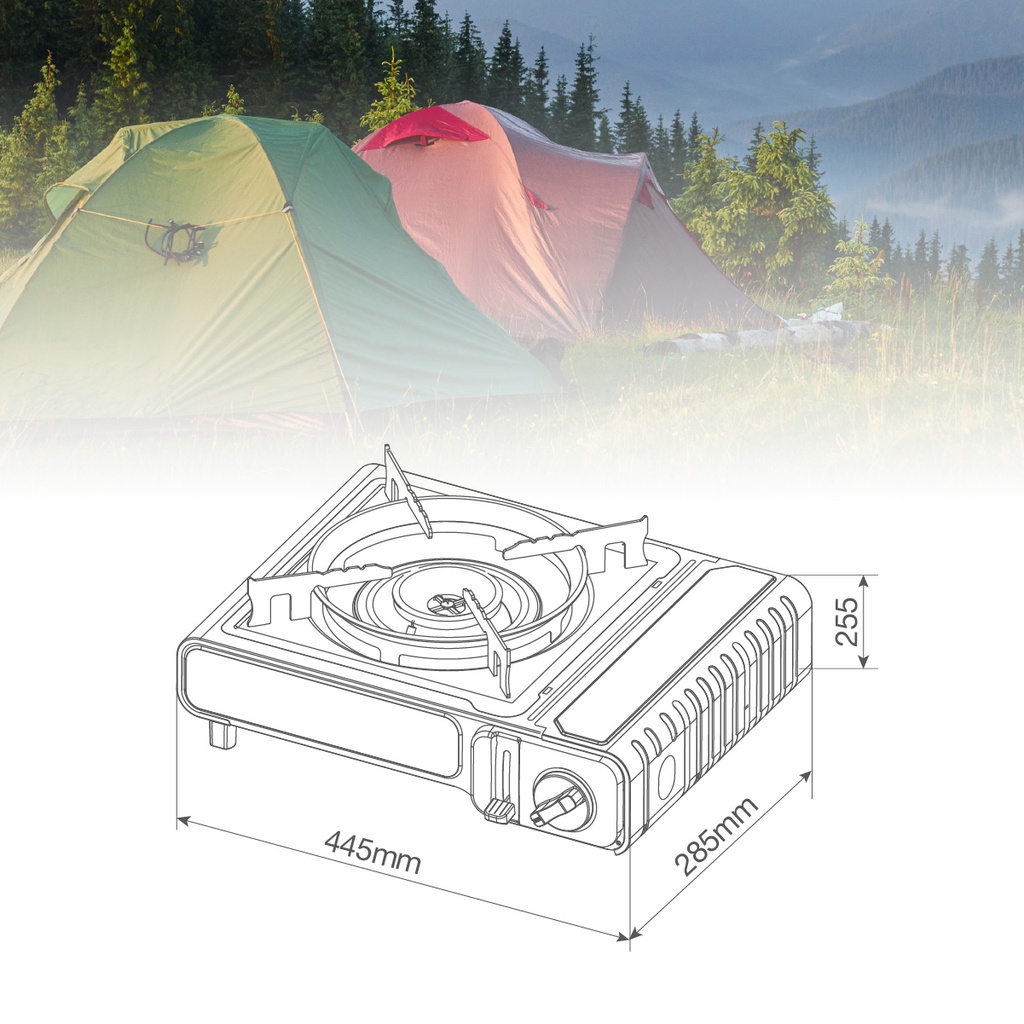 Hornillo portátil camping gas Koes