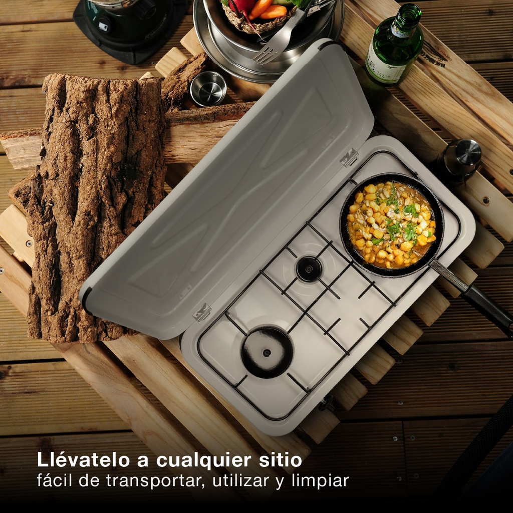 Hornillo gas 3 quemadores