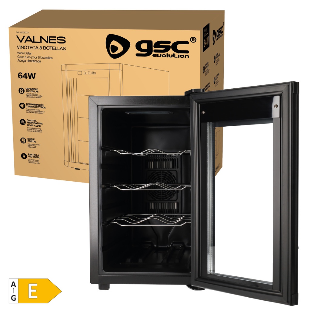 Vinoteca Valnes 8 botellas