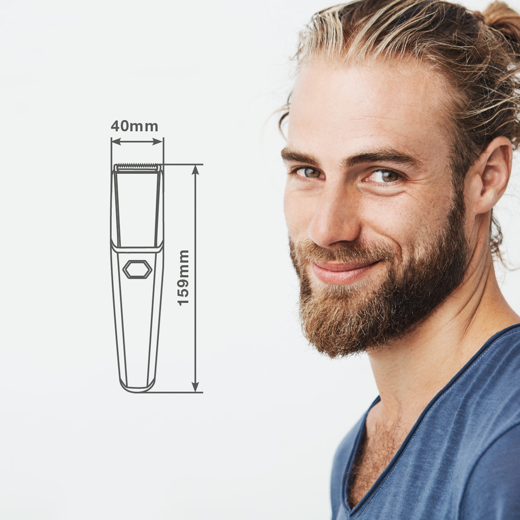 Recortadora de barba y cortapelos inalámbrica Kapsi