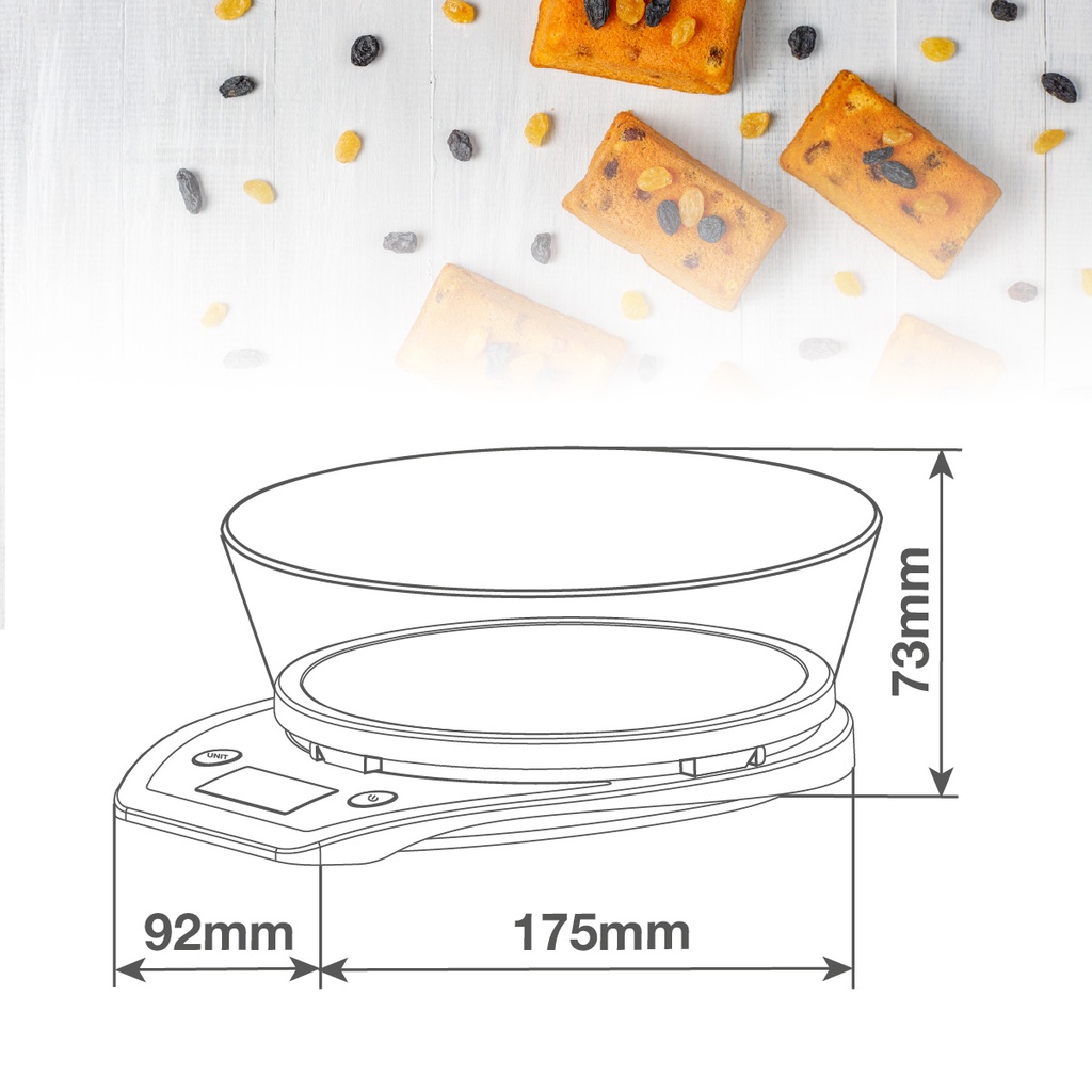 Báscula cocina Nagri 5kg