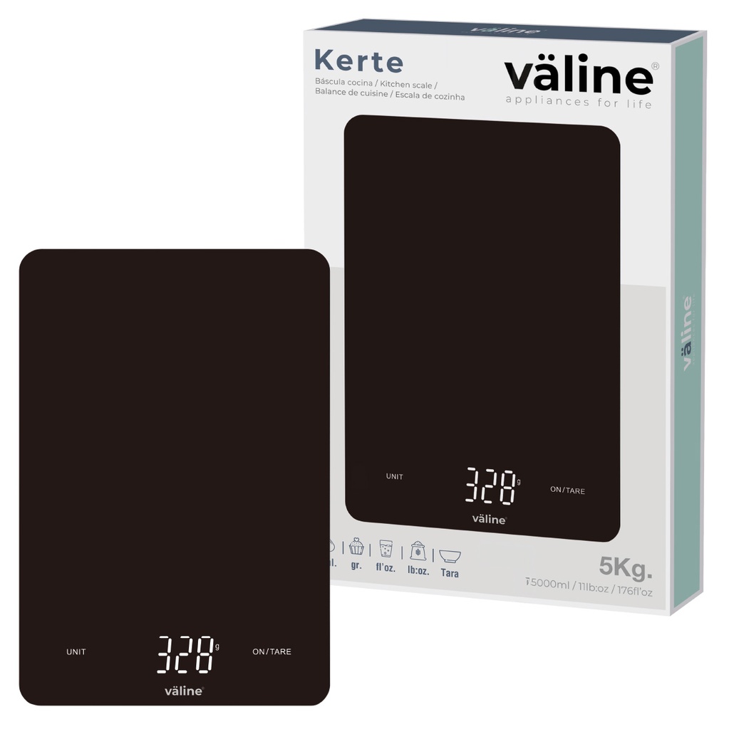 Báscula cocina Kerte 5kg