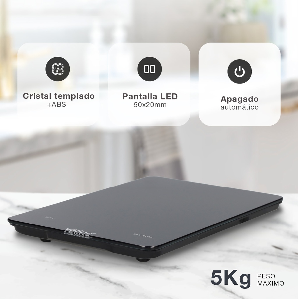 Báscula cocina Kerte 5kg