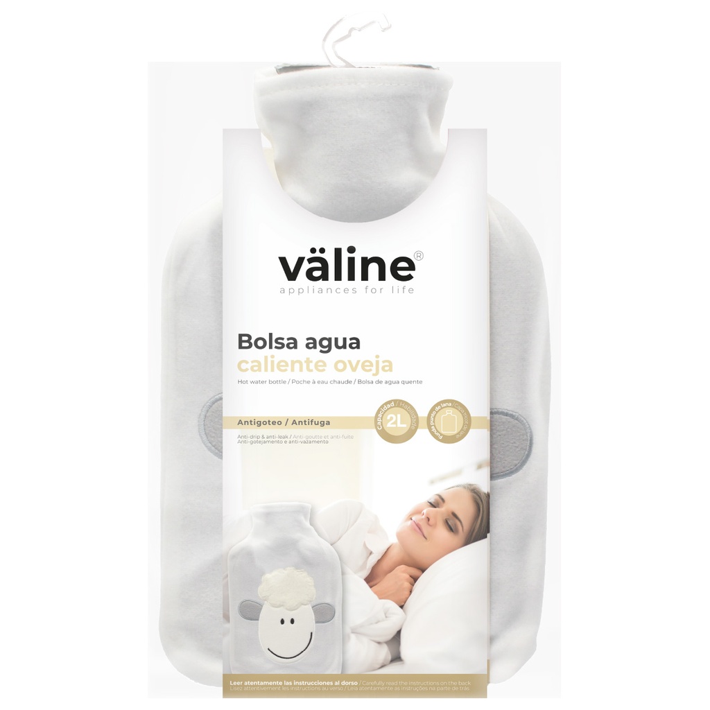 Bolsa de agua caliente 2L Oveja Blanca