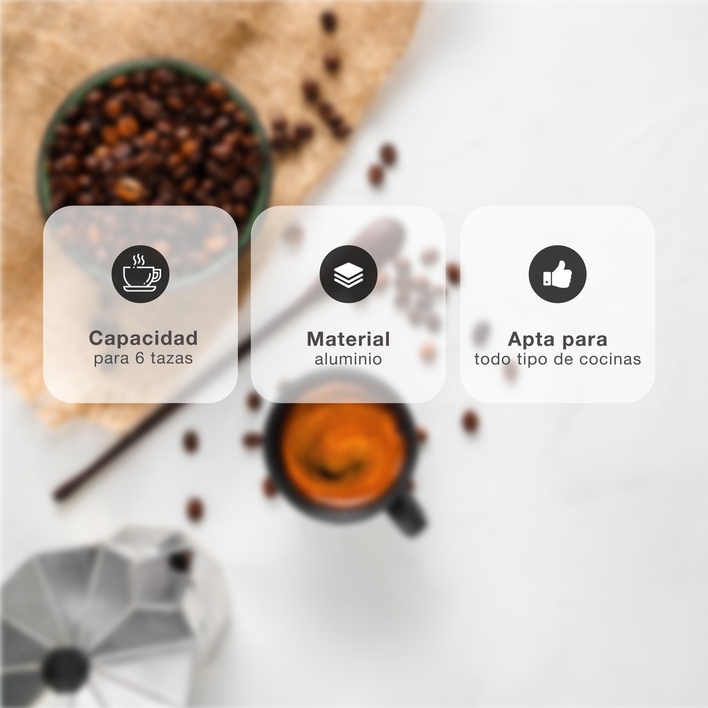 Cafetera Lington 6 tazas